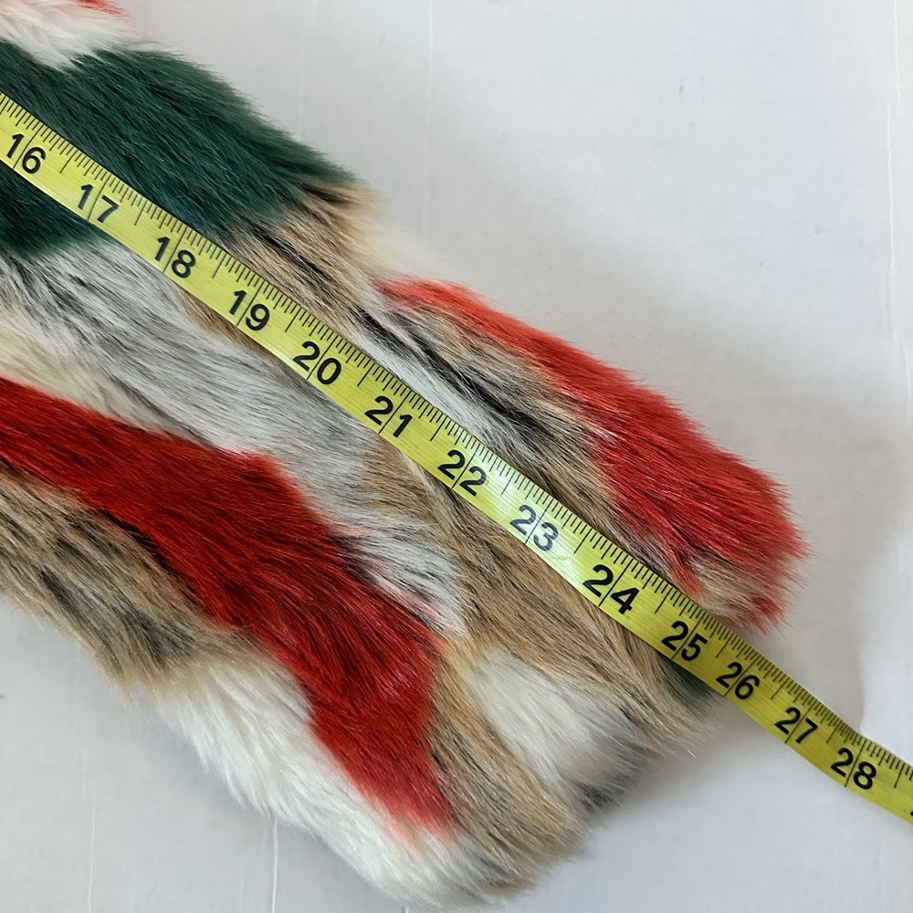 Hot & Delicious Colorful Faux Fur Jacket large - Picture 16 of 16